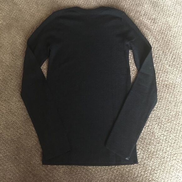 Black Crewneck DKNY Wool & Acrylic Sweater - Picture 4 of 4